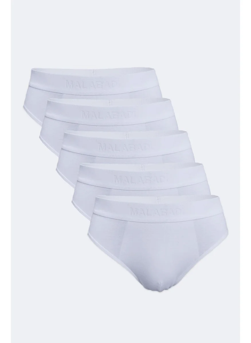 Malabadi Men's White 5 Pack Modal Slip Panties 5M080