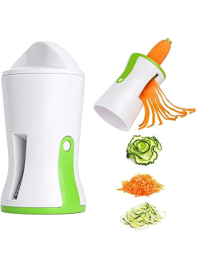 Goodern Spiral Funnel Vegetable Grater,ABS Stainless Steel Handheld Spiralizer Fruit Zucchini Maker Grater Slicer Cutters,Carrot Cucumber Chopper Kitchen Gadget Vegetable Spiral Blade Cutter - Image 1