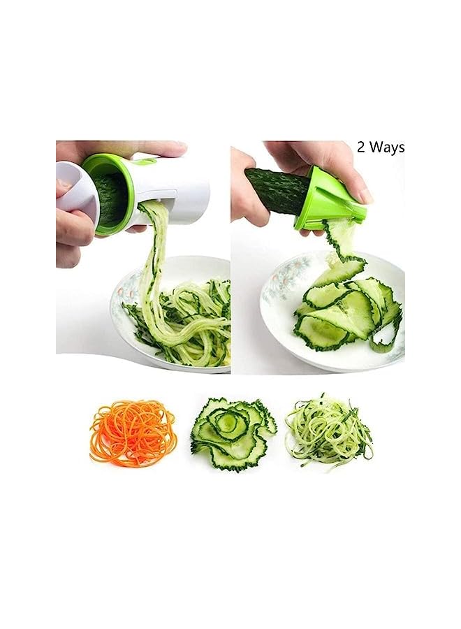Goodern Spiral Funnel Vegetable Grater,ABS Stainless Steel Handheld Spiralizer Fruit Zucchini Maker Grater Slicer Cutters,Carrot Cucumber Chopper Kitchen Gadget Vegetable Spiral Blade Cutter - Image 4
