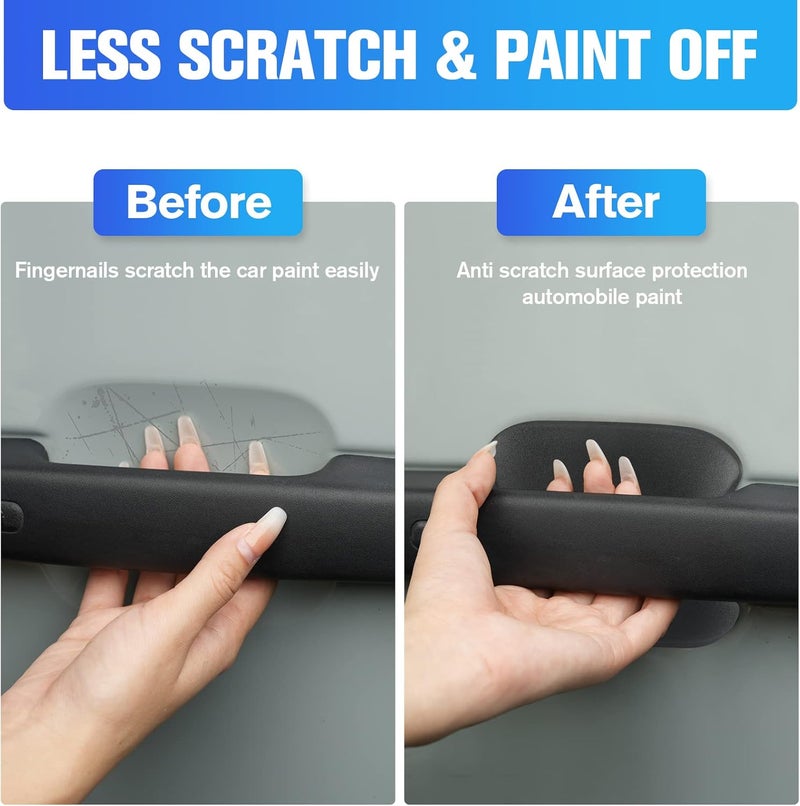 LitMiRaCle Car Door Bowl Scratch Protector for Ford Bronco, Exterior Door Handle Bowl Cover Protection Trim Accessories Compatible with Ford Bronco 2021 2022 2023 4 Doors, ABS Plastic Modern color selections - Image 2