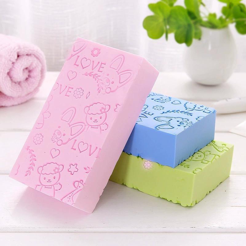 Rubbing sponge high-density printed children's non scrubbing bath towel, household shower scrubbing tool - Image 4