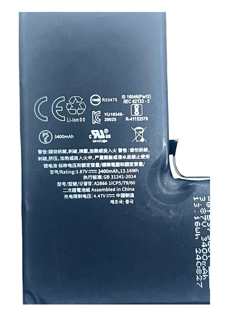 NYORK Extra Power Battery For iPhone 14 Pro 3400 mAh - Image 5