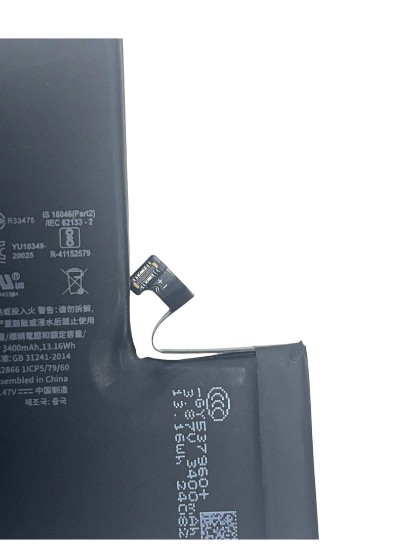 NYORK Extra Power Battery For iPhone 14 Pro 3400 mAh - Image 4