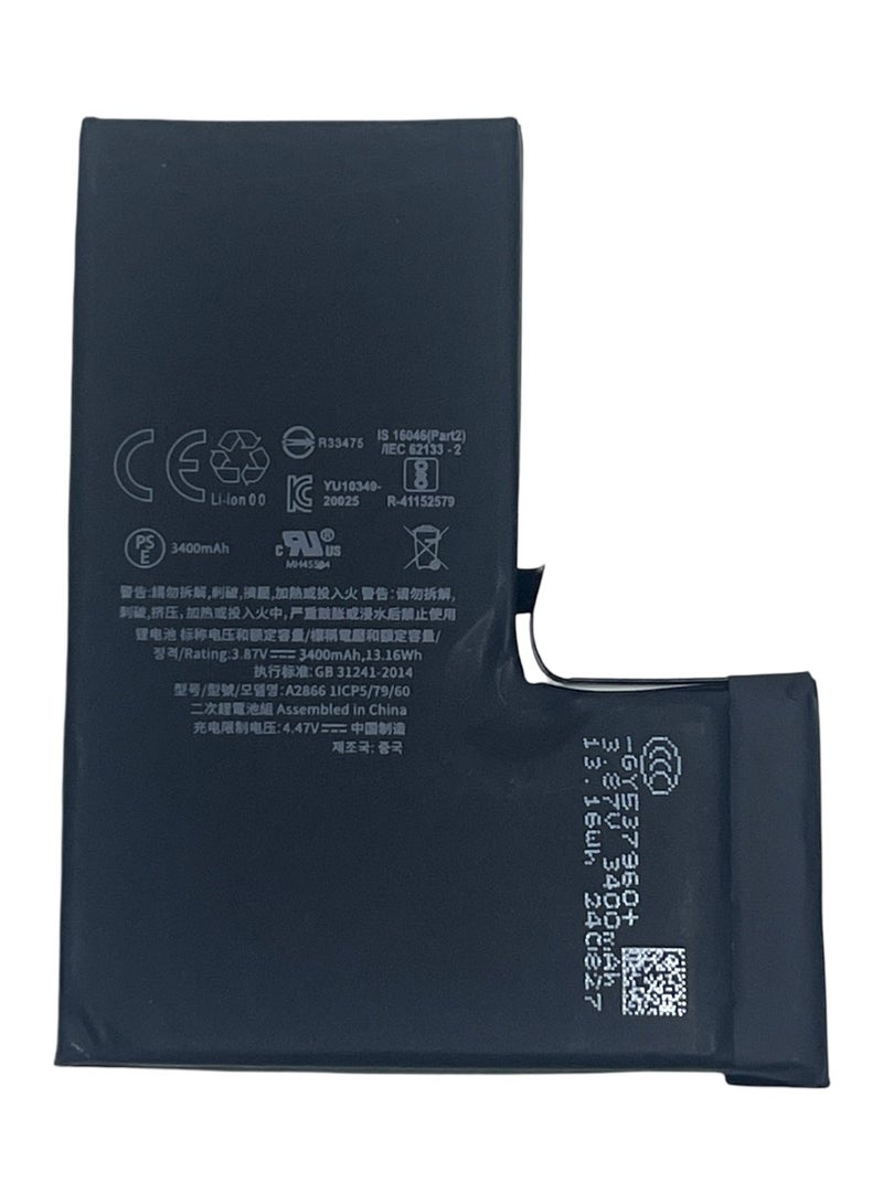 NYORK Extra Power Battery For iPhone 14 Pro 3400 mAh - Image 3
