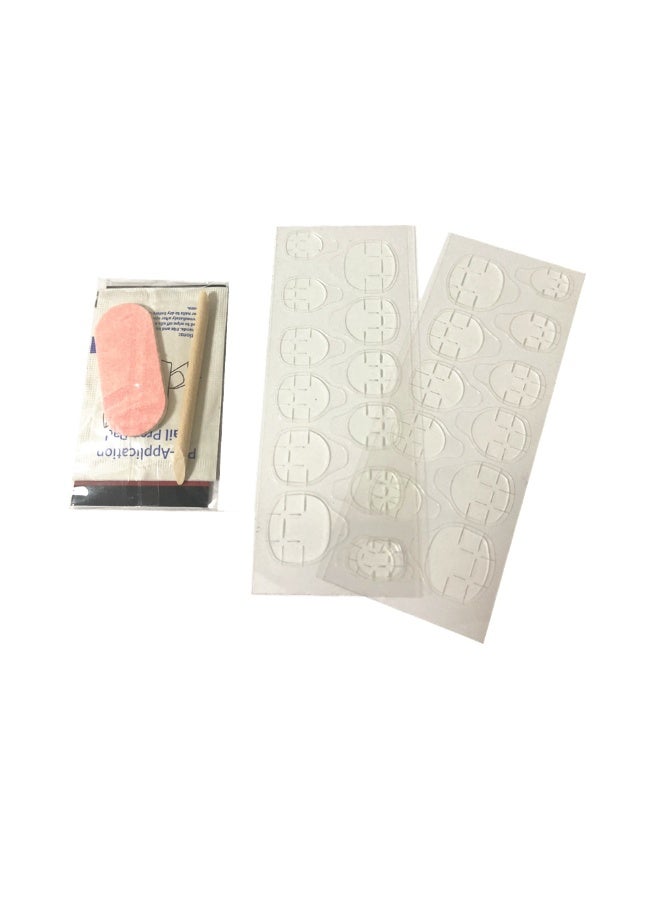 Blooming Time Dazzling Jewel White Artificial Press-On Nails Set - Image 5