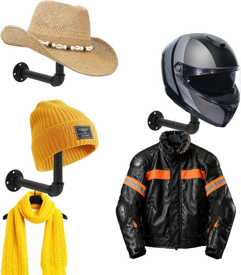 psler Helmet Wall Mount-Motorcycle Helmet Holder,Hat Display Wall Mount,Hat Holder, Master Bedroom Decor,3 PCS - Image 1