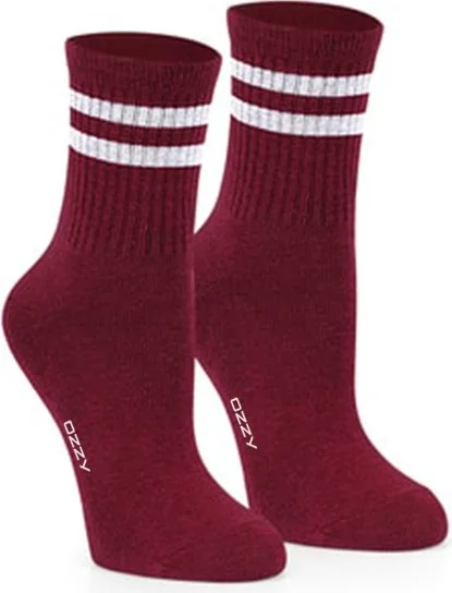 Ozzy Socks Women's 6-Piece Mixed Color Striped College Tennis Socks