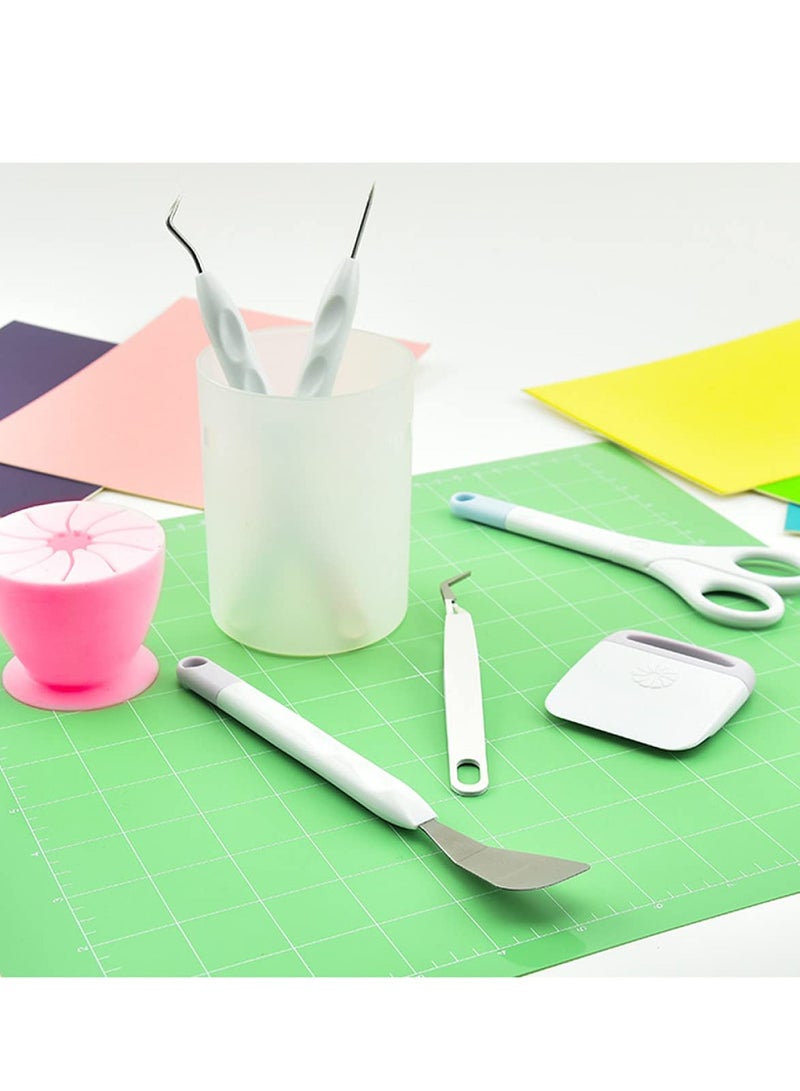 SYOSI Basic Tools Set Craft Vinyl Tools Set 6pcs Cardstock Crafting Tools Kit for Cricut Silhouette Siser Oracal 631 651 751 Vinyl - Image 3