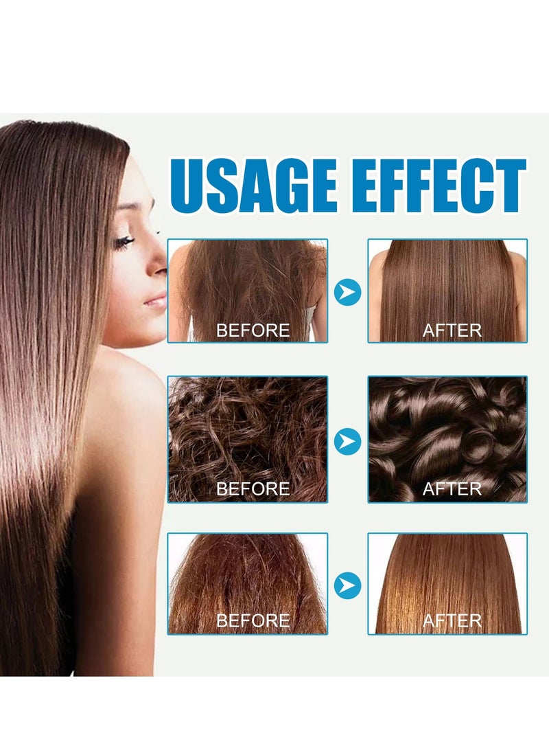 EELHOE Hair Styling Serum for Frizzy & Dry Hair - Keratin Styling & Moisturizing Oil Capsules with Avocado, Jojoba & Argan Oil - Leave-in Anti Frizz Conditioner with Vitamins A,  E & B5-30 Capsules - Image 2