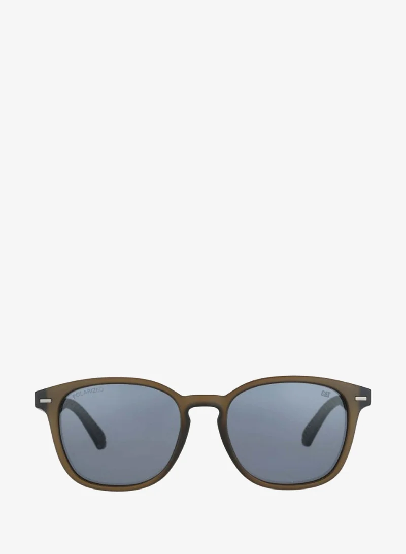 Caterpillar CAT CTS‑8042 Men’s TR90 Polarized Sunglasses – Keyhole Bridge – Tyre‑Tread Detailing – TAC Polarized Lenses – 53‑18‑145