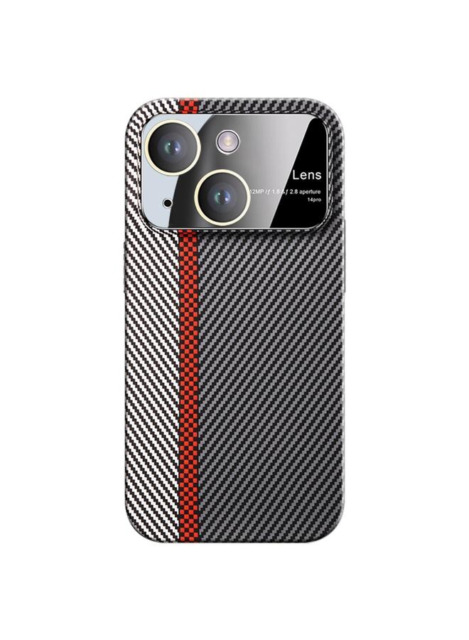 اس-توب جراب هاتف iPhone 14 بنافذة كبيرة من ألياف الكربون مقاوم للصدمات - Image 1