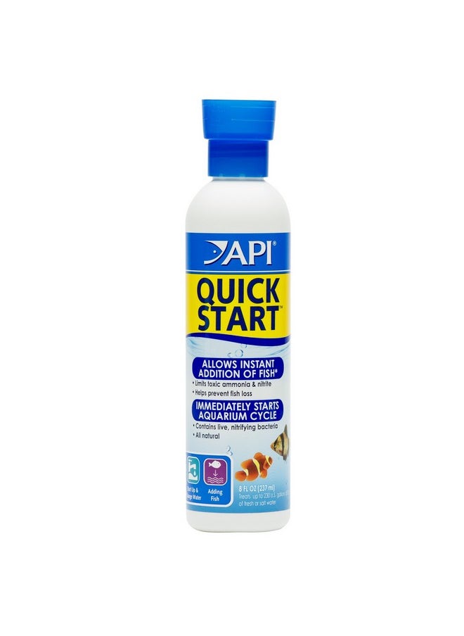 ايه بي آي زجاجة API QUICK START للبكتيريا النترتية لأحواض السمك في المياه العذبة والمالحة سعة 8 أونصات  - Image 1
