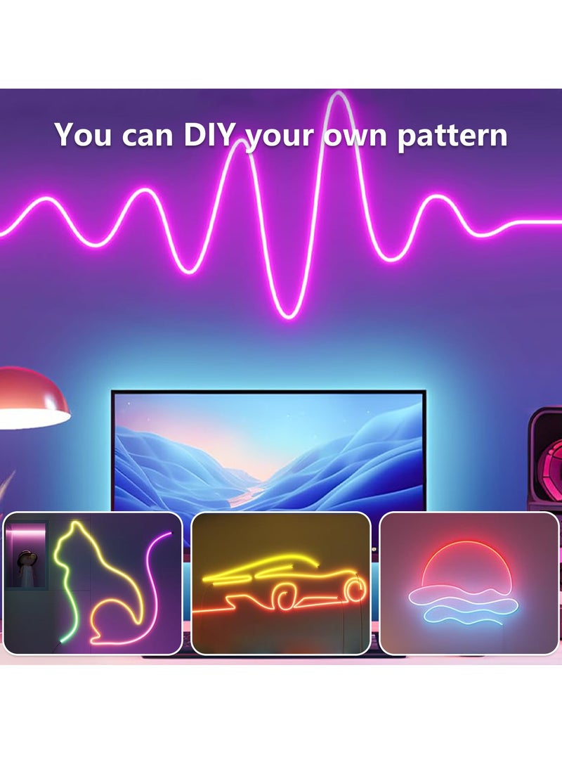أفضل ذروة شريط إضاءة LED RGB مع جهاز تحكم عن بعد، يعمل بمنفذ USB، مقاوم للماء، مثالي للإضاءة الخلفية للتلفزيون، وغرفة الألعاب، وغرفة النوم، والديكور الداخلي - بطول 3 أمتار، متعدد الألوان، إضاءة زينة رمضان - Image 2