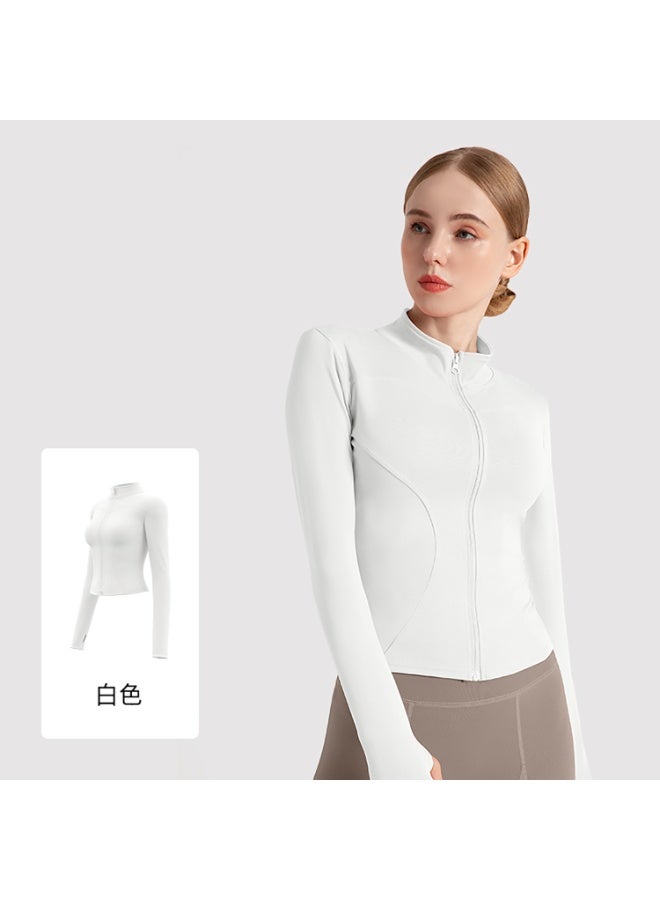 Women's Tracksuit Jacket Slim Fit Long Sleeved Fitness Coat Yoga Tops with Thumb Holes Gym Jacket Workout Sweatshirts  - Image 1