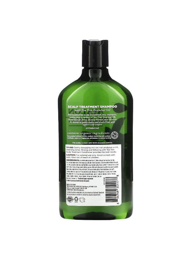 Avalon Organics Avalon Organics, Shampoo, Scalp Treatment, Tea Tree, 11 fl oz (325 ml)  - Image 2