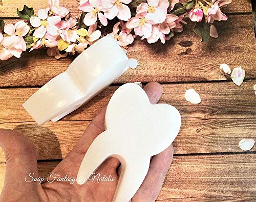 HiParty Tooth Silicone Mold, Funny Teeth Shape Novelty Ice Cube Tray, Chocolate Candy Dessert Jello Mold, Soap Making Mold, Cake Baking Pan, Perfect Gag or White Elephant Gift for Dentists - Image 4