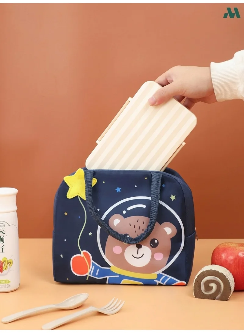 Mobcos Panda Star Navy Lunch Bag Mobcos Panda Star Navy Large Capacity Insulated Lunch Bag | Waterproof & Stain-Resistant Meal Tote with Advanced Temperature Retention | Durable Polyester Lunch Bag for Office & School  | Best Price UAE