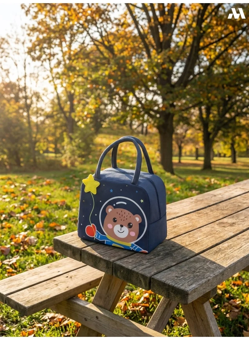 Mobcos Panda Star Navy Lunch Bag Mobcos Panda Star Navy Large Capacity Insulated Lunch Bag | Waterproof & Stain-Resistant Meal Tote with Advanced Temperature Retention | Durable Polyester Lunch Bag for Office & School  | Best Price UAE