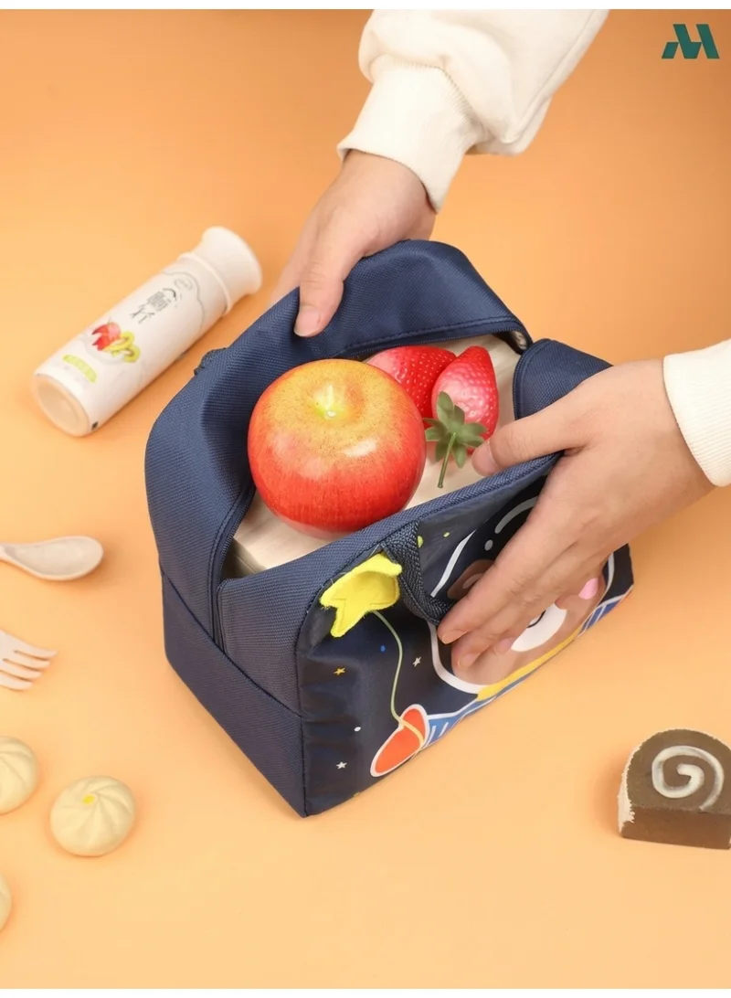 Mobcos Panda Star Navy Lunch Bag Mobcos Panda Star Navy Large Capacity Insulated Lunch Bag | Waterproof & Stain-Resistant Meal Tote with Advanced Temperature Retention | Durable Polyester Lunch Bag for Office & School  | Best Price UAE
