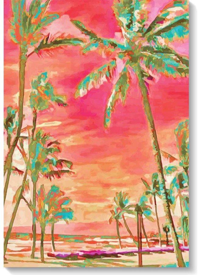 RYN لوحة فنية جدارية زخرفية متعددة الألوان 40 × 60 سم - Image 2