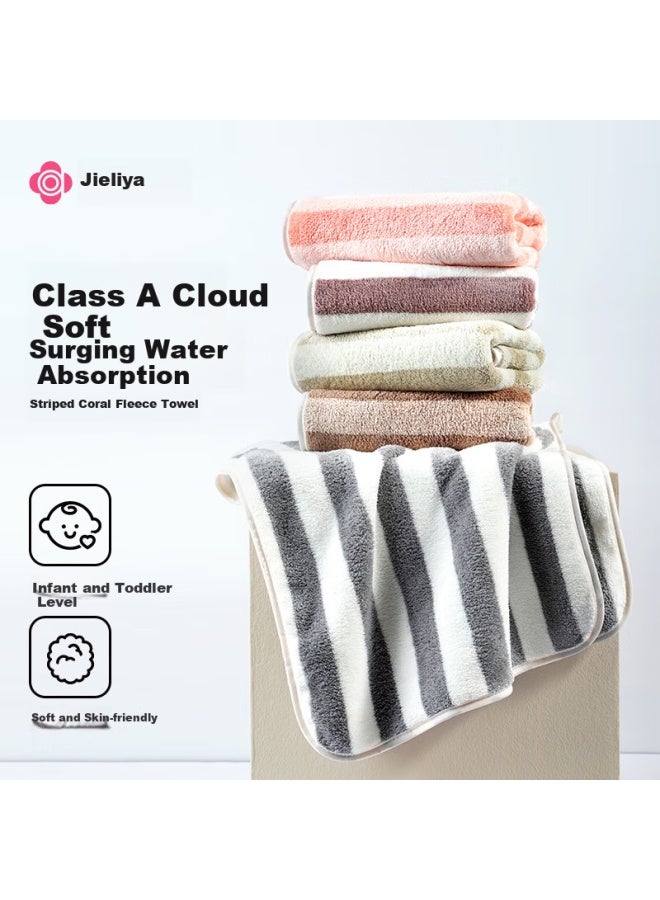 Grace Towel Men'S 7A Grade Antibacterial Household Soft Skin-Friendly Super Absorbent Quick-Drying Face Wash Bath Towel Couple Recommended - Image 1