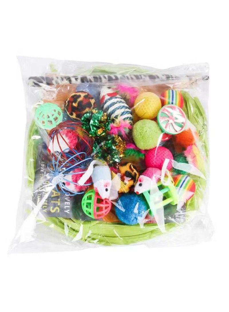 21 Piece Cat Toy Set For Small And Medium Sized Cats