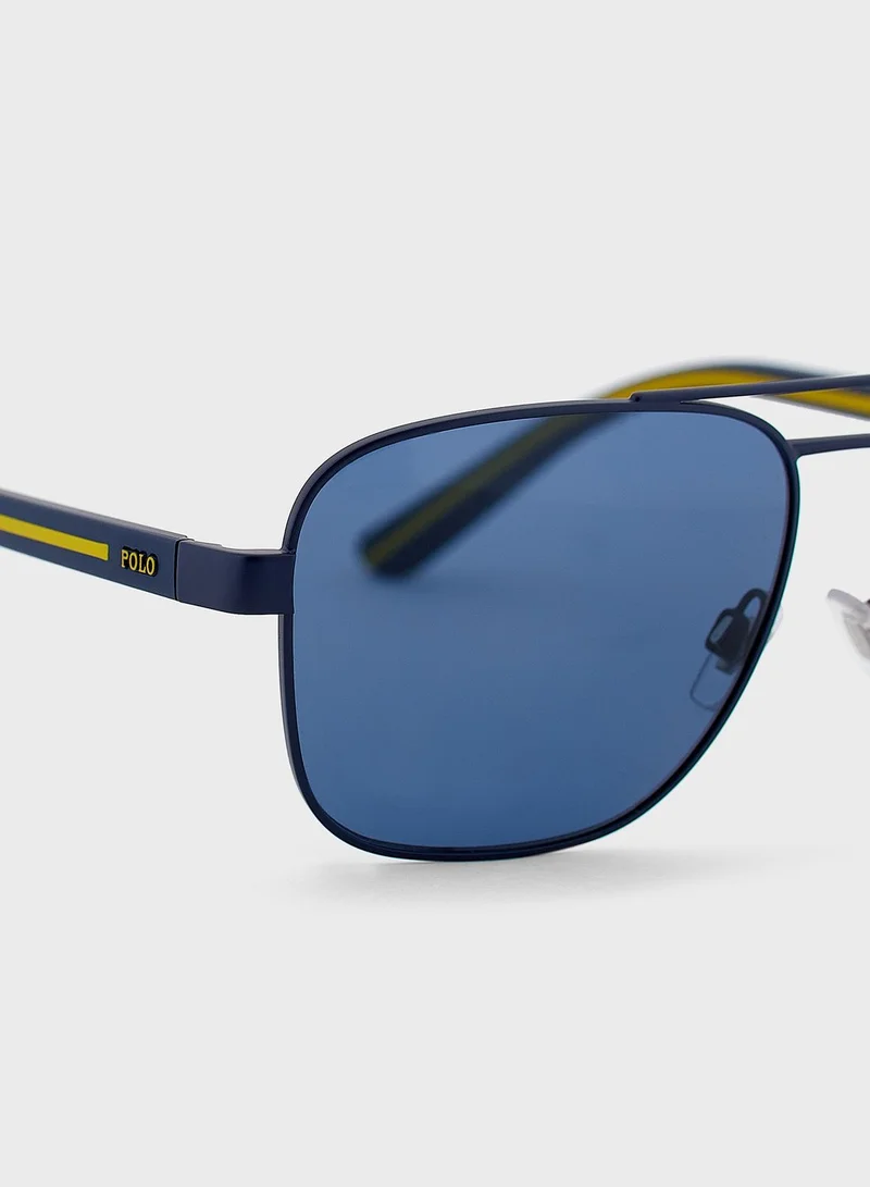 POLO RALPH LAUREN 0Ph3138 Aviator Sunglasses