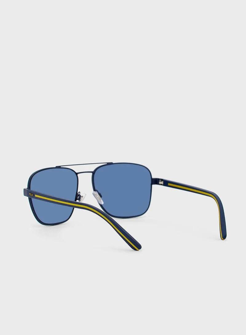 POLO RALPH LAUREN 0Ph3138 Aviator Sunglasses