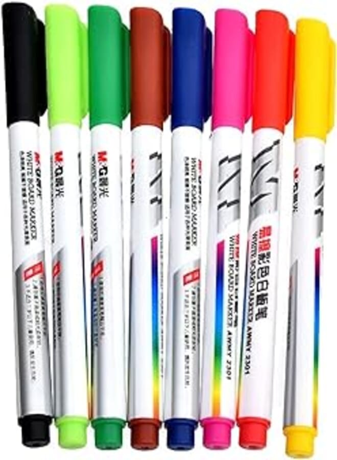 M&G AWMY 2301 Set Of 8 White Board Markers - Multicolour