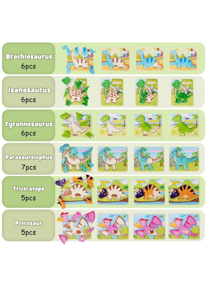 Toy Toddler Puzzles Ages 2 4, Wooden Puzzles For Toddlers 1 3, 7 Piece Dinosaur Puzzle 2 Year Old, Toddler Puzzles Ages 1 3, Toddler Boy Toys 2 3, Educational Toys For Toddlers 1 3 - Image 4