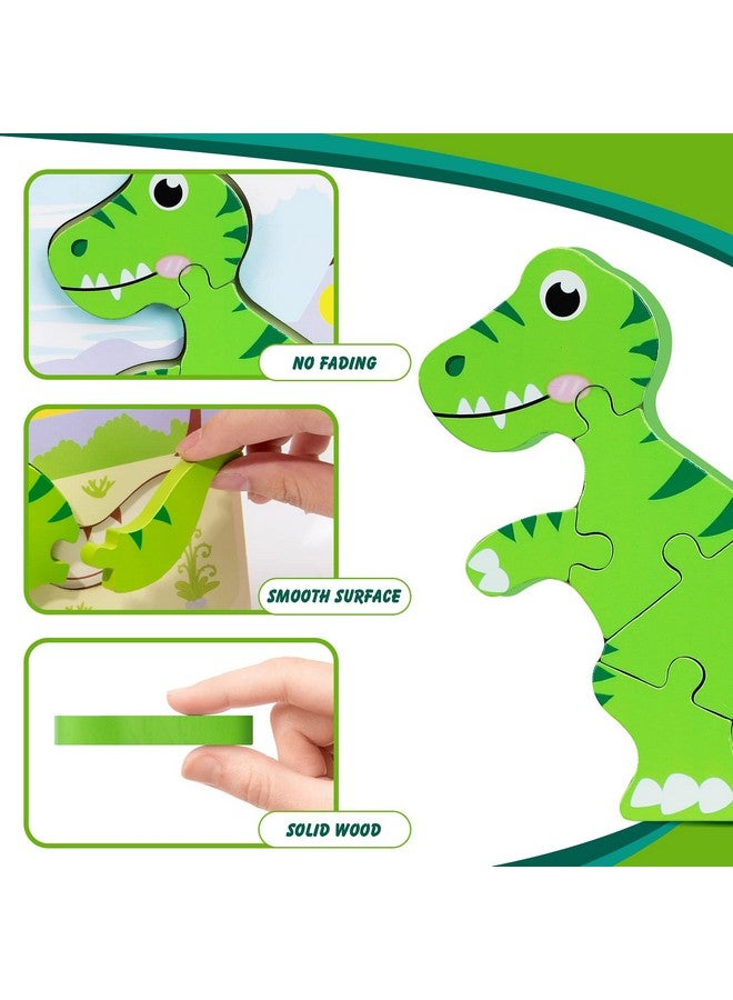 Toy Toddler Puzzles Ages 2 4, Wooden Puzzles For Toddlers 1 3, 7 Piece Dinosaur Puzzle 2 Year Old, Toddler Puzzles Ages 1 3, Toddler Boy Toys 2 3, Educational Toys For Toddlers 1 3 - Image 3