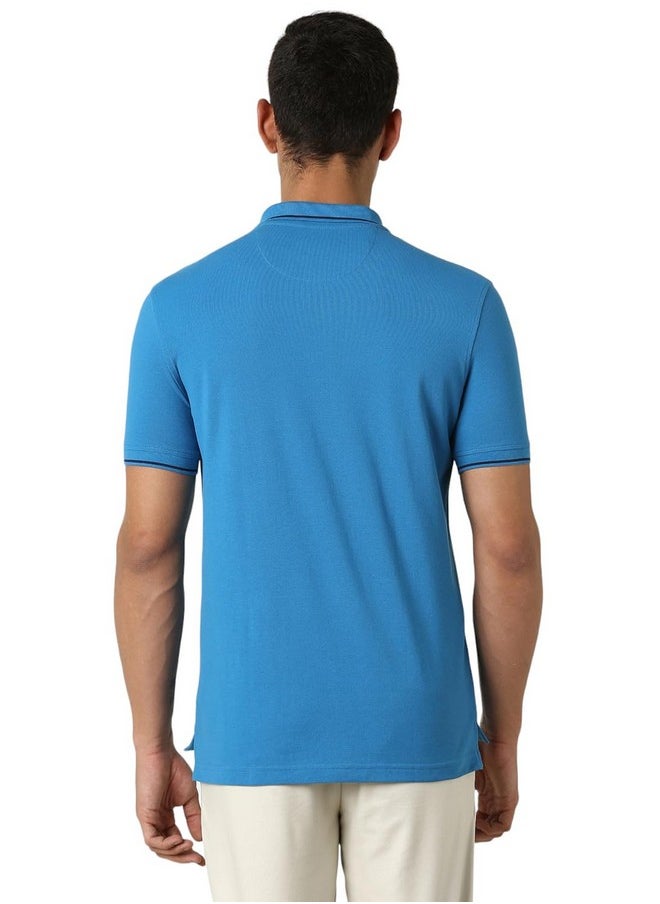 فان هيوزن تي شيرت بولو Van Heusen للرجال ذو قصة عادية (VSKP517S011404_Blue XL)  - Image 5