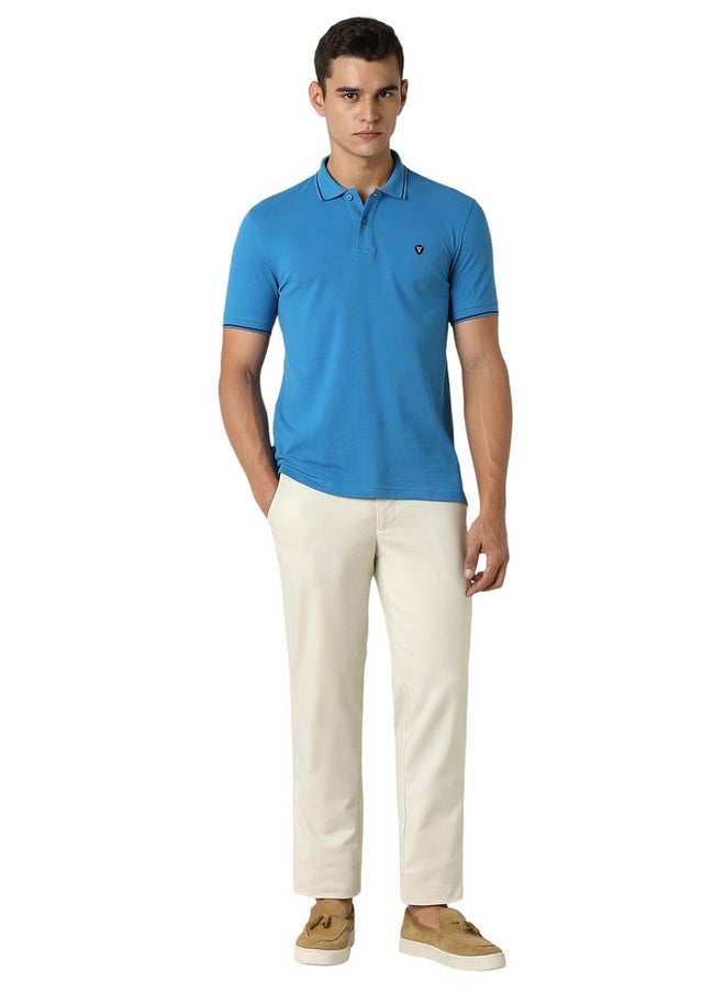فان هيوزن تي شيرت بولو Van Heusen للرجال ذو قصة عادية (VSKP517S011404_Blue XL)  - Image 4