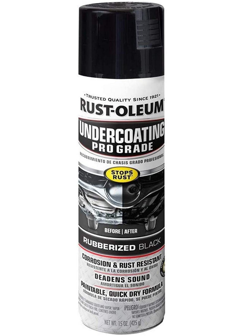 RUST-OLEUM Professional Grade Rubberized Undercoating Spray 425G Black  - Image 1