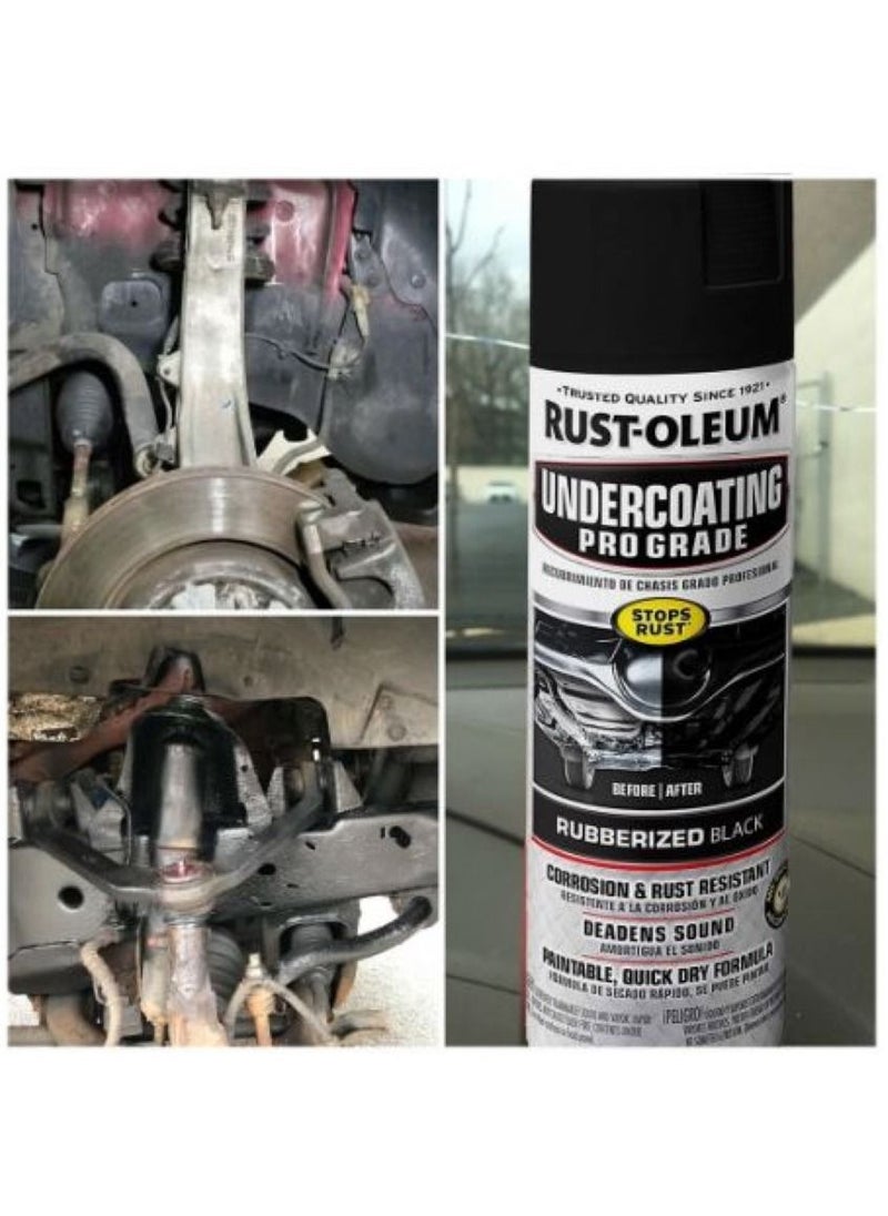 RUST-OLEUM Professional Grade Rubberized Undercoating Spray 425G Black  - Image 4