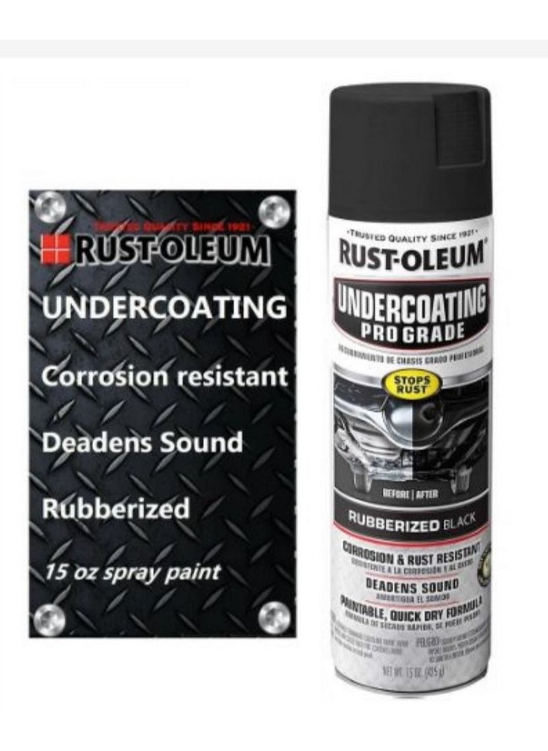 RUST-OLEUM Professional Grade Rubberized Undercoating Spray 425G Black  - Image 3