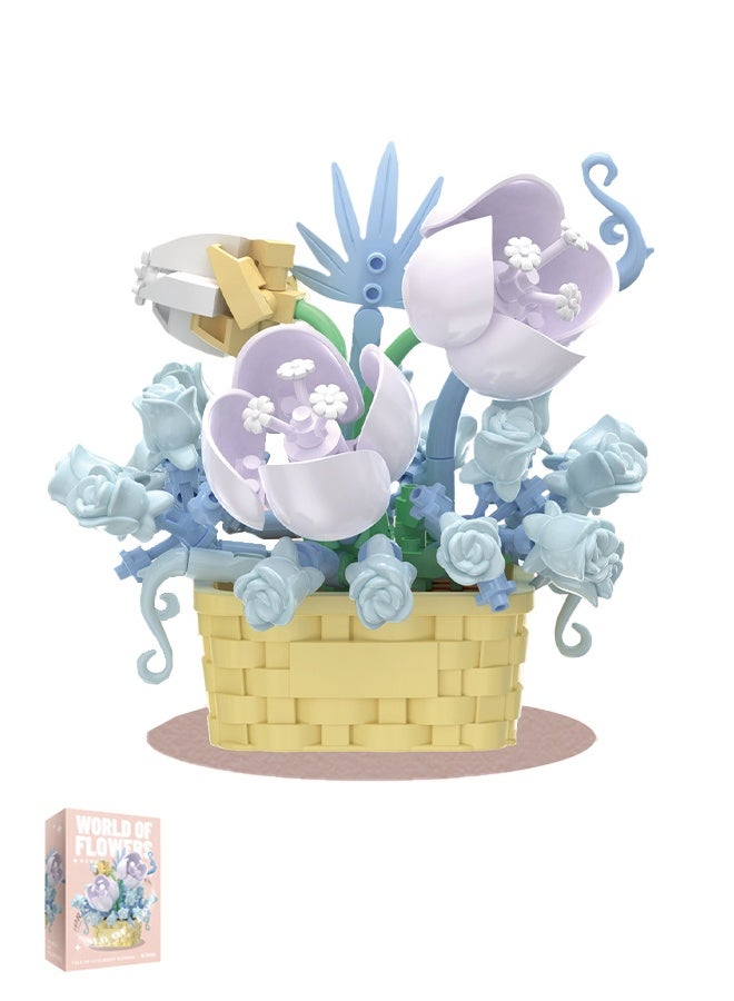 Lemon Mini Flowers Building Block Set, Flower Blocks Toys, Plants and Succulent Toys,Building Block Flowerpot, Botanical Collection Birthday Gift for Girls Boys Adults Kids Ages 6+ (Narcissus 166Pcs) - Image 1