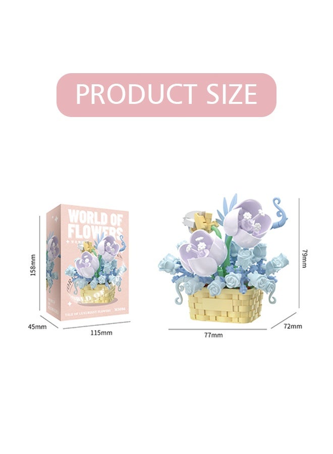 Lemon Mini Flowers Building Block Set, Flower Blocks Toys, Plants and Succulent Toys,Building Block Flowerpot, Botanical Collection Birthday Gift for Girls Boys Adults Kids Ages 6+ (Narcissus 166Pcs) - Image 4