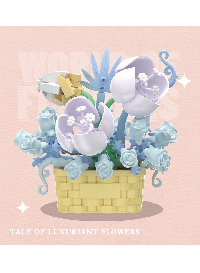 Lemon Mini Flowers Building Block Set, Flower Blocks Toys, Plants and Succulent Toys,Building Block Flowerpot, Botanical Collection Birthday Gift for Girls Boys Adults Kids Ages 6+ (Narcissus 166Pcs) - Image 3