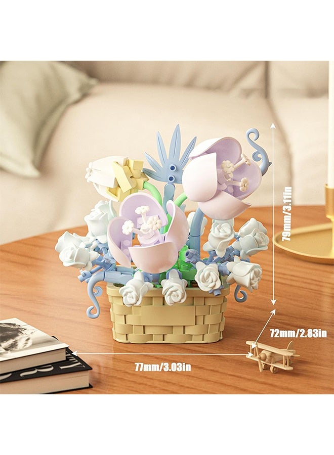 Lemon Mini Flowers Building Block Set, Flower Blocks Toys, Plants and Succulent Toys,Building Block Flowerpot, Botanical Collection Birthday Gift for Girls Boys Adults Kids Ages 6+ (Narcissus 166Pcs) - Image 2