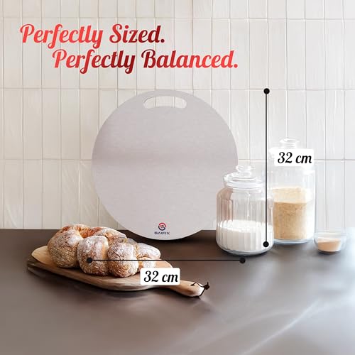 SAIFIX Stainless Steel Chopping Board for Kitchen Premium SS Cutting Board Suitable for Vegetables, Fruits, Bread, Meat and Kneading (32 * 32 Cm) - Image 3