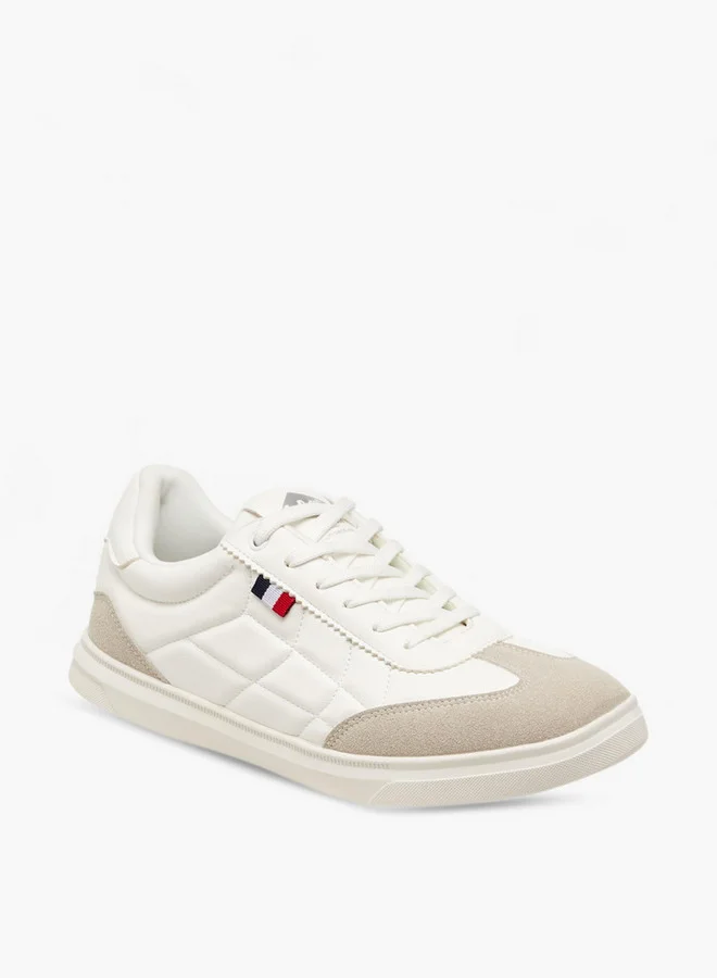 لي كوبر Men's Panelled Lace-Up Sneakers