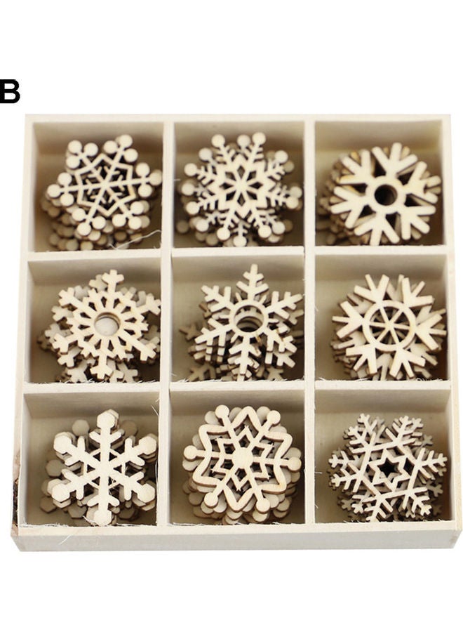 نيبمينينت مجموعة دلايات خشبية معلقة للزينة مكونة من 72 قطعة - Image 1