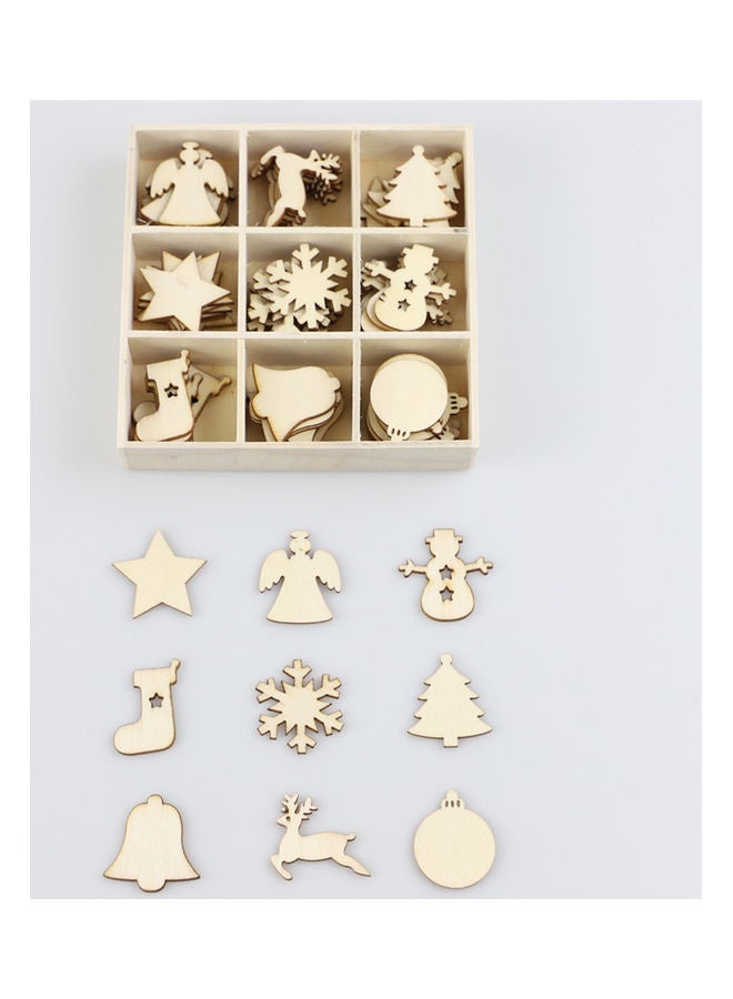 نيبمينينت مجموعة دلايات خشبية معلقة للزينة مكونة من 72 قطعة - Image 2