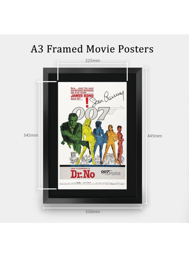 إتش دبليو سي تريدينغ ملصق فيلم جيمس بوند - دكتور نو من HWC Trading، بتوقيع شون كونري، مقاس 16 × 12 بوصة، مؤطر، مطبوع عليه صورة شخصية، مطبوع عليه فيلم، عرض صورة - مقاس 16 × 12 بوصة، مؤطر - Image 2
