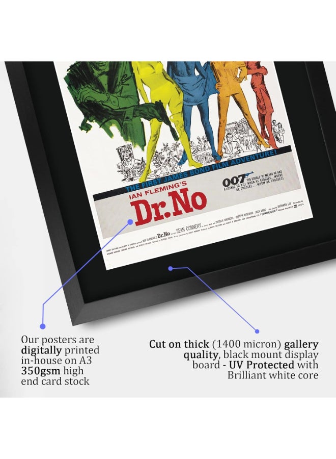 إتش دبليو سي تريدينغ ملصق فيلم جيمس بوند - دكتور نو من HWC Trading، بتوقيع شون كونري، مقاس 16 × 12 بوصة، مؤطر، مطبوع عليه صورة شخصية، مطبوع عليه فيلم، عرض صورة - مقاس 16 × 12 بوصة، مؤطر - Image 4