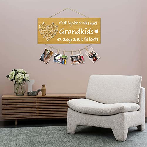 Yunfan Christmas Gifts for Grandma Grandpa from Granddaughter Grandson - Grandkids Picture Frame for Grandmother Grandfather Grandparent for Mothers Day Fathers Day Grandparents Day Birthday Thanksgiving - Image 5