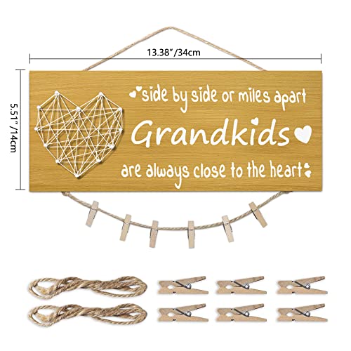 Yunfan Christmas Gifts for Grandma Grandpa from Granddaughter Grandson - Grandkids Picture Frame for Grandmother Grandfather Grandparent for Mothers Day Fathers Day Grandparents Day Birthday Thanksgiving - Image 2