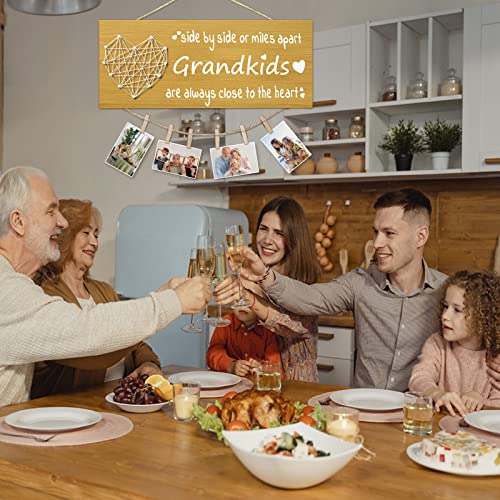 Yunfan Christmas Gifts for Grandma Grandpa from Granddaughter Grandson - Grandkids Picture Frame for Grandmother Grandfather Grandparent for Mothers Day Fathers Day Grandparents Day Birthday Thanksgiving - Image 4