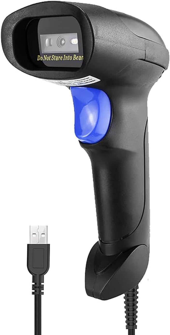 NetumScan USB 1D Barcode Scanner, Handheld Wired CCD Barcode Reader Supports Screen Scan UPC Bar Code Reader for Warehouse, Library, Supermarket - Image 1